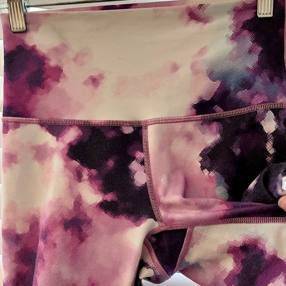 Lululemon High Times Pant watercolor paint blooming pixel tie dye pink purple - Picture 12 of 16